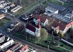 Letecký pohled na Vaju