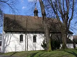 Pohled na kostel od jihu