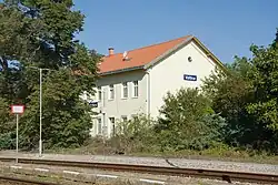 Nádražní budova v roce 2023