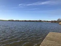 Vavřinecký rybník, pohled k Vavřinci