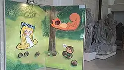 Postavička víly Amálky vytvořená z ledu (2016)