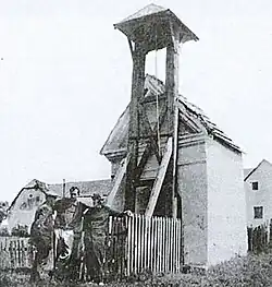 Kaple ve Velíšce na dobovém snímku