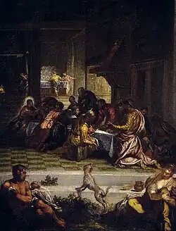 La Última Cena, kopie Tintoretta od Diega Velázqueze (1629?)