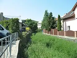 Koryto Homolského potoka ve Velkém Březně