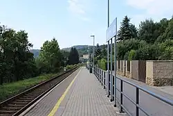 Nástupiště zastávky