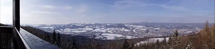 Panoramatický výhled z rozhledny