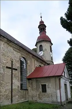 Jižní stěna před rekonstrukcí (2007)