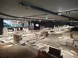 Odkrytá archeologická lokalita ve stanici