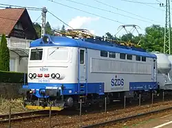 lokomotiva řady 242 společnosti Slovenská železničná dopravná spoločnosť