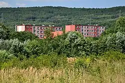 Panelové domy v severní části průmyslové zóny