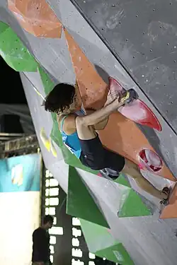 Veronika Šimková na SP 2017 v boulderingu v Mnichově