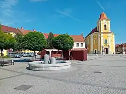 Bartolomějské náměstí s kostelem svatého Bartoloměje