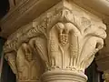 Románská hlavice (Vézelay, Francie)