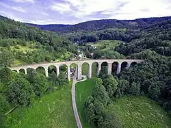 Železniční viadukt u Noviny (Kryštofovo Údolí)