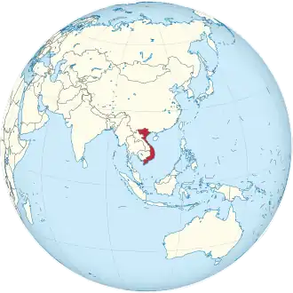 Poloha Vietnamu
