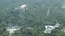 Pohled na park z vrcholu Torre Mayor