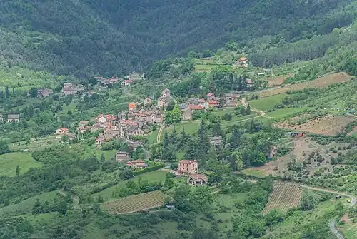 pohled na Liaucous z Peyereleau