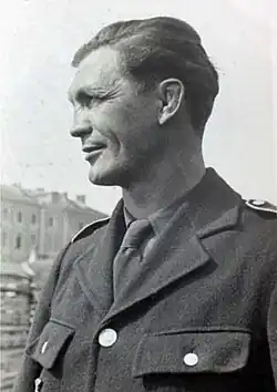 Vilda Jakš v uniformě vojína československé armády v roce 1933