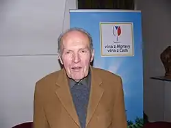 Profesor Vilém Kraus na mezinárodní konferenci Nové odrůdy révy v ČR ve Znojmě, 27. listopadu 2008.