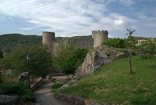 pohled na hrad Villerouge-Termenes