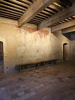 interiér hradu - freska