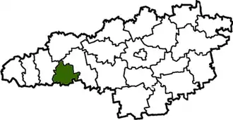 Poloha rajónu v Kirovohradské oblasti