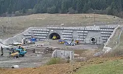 portál tunelu Višňové