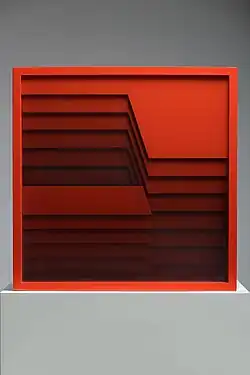 Vladimír Kopecký, Fošny, skládané pískované sklo, 1976