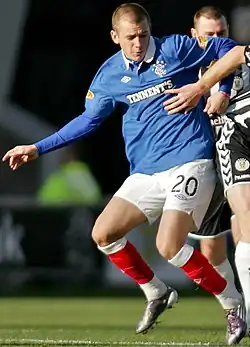 Vladimír Weiss v dresu Glasgow Rangers