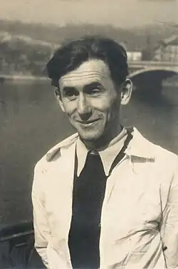 Vladimír David v době studií na pražské Uměleckoprůmyslové škole