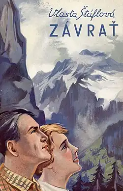 Obálka knihy Vlasty Šáflové Závrať z roku 1937[5]