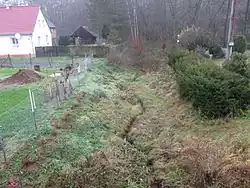 Vlkovský potok v Malé Černoci u soutoku s Černockým potokem