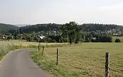 Voděrady, pohled ze severu