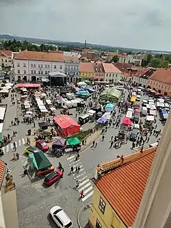 Pohled na náměstí v průběhu akce