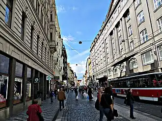 Pohled od Václavského náměstí