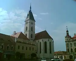 Farní kostel Narození Panny Marie ve Vodňanech.