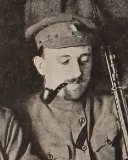 Vojtěch Holeček jako legionář v Rusku (cca 1918)