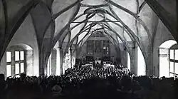 Volba prezidenta republiky a Masarykův slavnostní slib 24. května 1934 ve Vladislavském sále Pražského hradu.