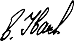 Vladimir Ivaško, podpis