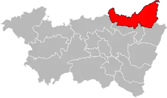 Kanton na mapě departementu Vosges