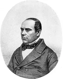 Rytina podle kresby V. Gurkeho, 1854