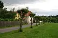 Pohled na část vesnice