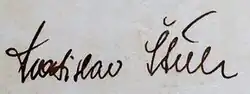Vratislav Štůla – podpis
