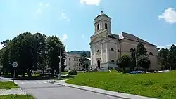 Náměstí sv. Michala s kostelem Archanděla Michaela