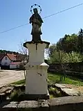 Vrchotice, socha svatého Jana Nepomuckého.jpg