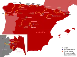 trasa Vuelta a España 2025