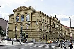 Soubor novorenesančních budov ve Vyšehradské ulici (Ministerstvo spravedlnosti a gymnázium)