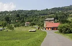 centrum obce s obecním úřadem