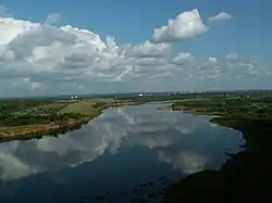 pohled z Malé gory na řeku v blízkosti Kirova