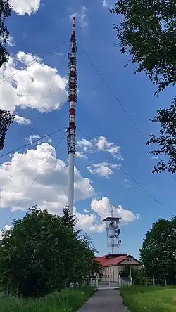 Vysílač Krásné v červnu 2019